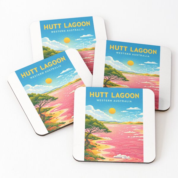 Item preview, Hutt Lagoon Western Australia – Port Gregory Pink Lake and Coral Coast designed and sold by Places On Earth.