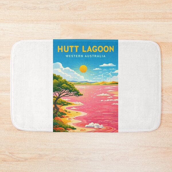Item preview, Hutt Lagoon Western Australia – Port Gregory Pink Lake and Coral Coast designed and sold by Places On Earth.
