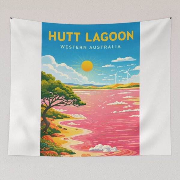 Item preview, Hutt Lagoon Western Australia – Port Gregory Pink Lake and Coral Coast designed and sold by Places On Earth.