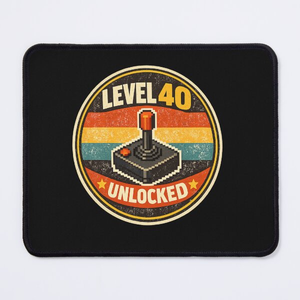 Item preview, Level 40 Unlocked Retro Gamer Badge designed and sold by craftedd.