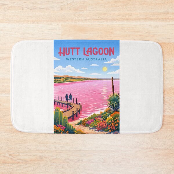Item preview,  Hutt Lagoon Western Australia With Port Gregory Pink Lake designed and sold by Places On Earth.