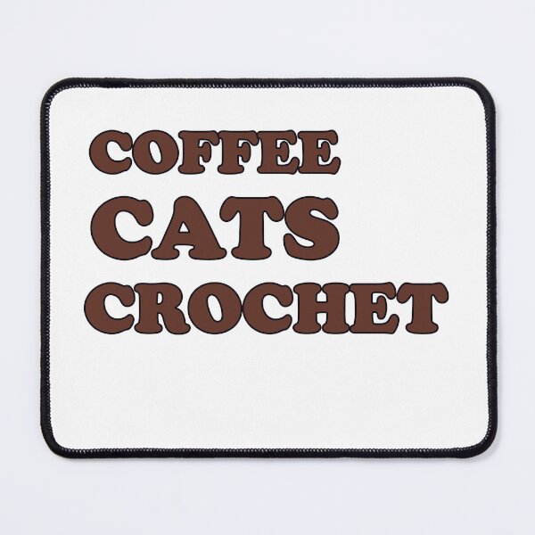 Item preview, Coffee, Cats, Crochet designed and sold by LavenderBliss.