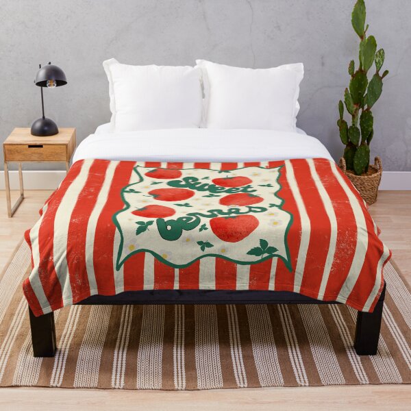 Item preview, Sweet Berries Fruit Art – Retro Red & White Stripes designed and sold by NoemiMarozsan.