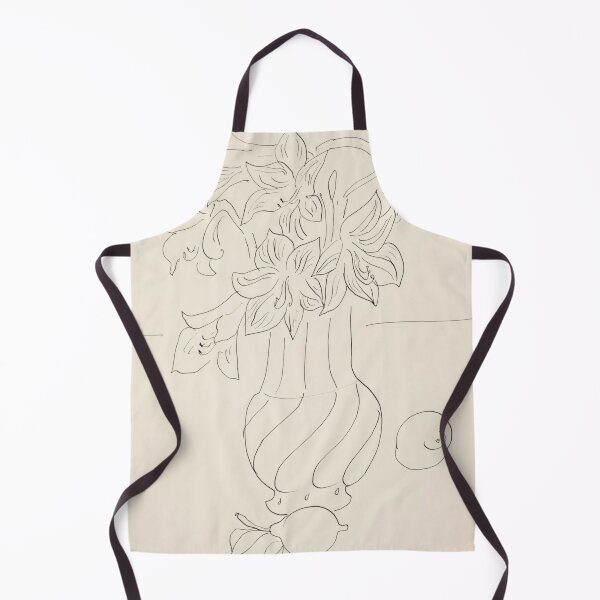 Item preview, Vase De Fleurs Et Citrons Sur Un Entablement by Henri Matisse: Minimal Line Art Poster designed and sold by artofuniverse.