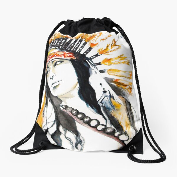 Little Indian Drawstring Bag