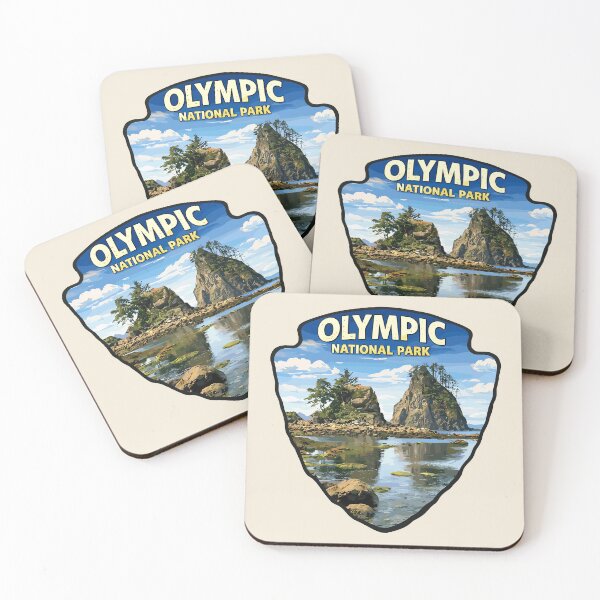 Item preview, Olympic National Park Sticker, Washington Poster designed and sold by Gideon Emmerich.