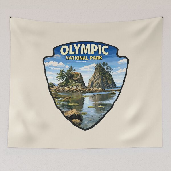 Item preview, Olympic National Park Sticker, Washington Poster designed and sold by Gideon Emmerich.