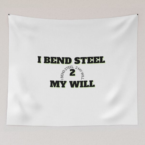 Item preview, I Bend Steel to My Will Shirt – Bold Welder T-Shirt for Metal Fabricators & Welding Pros designed and sold by IronMade Apparel.