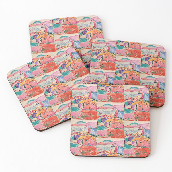 Item preview, View of Collioure by Henri Matisse: Fauvist Coastal Village Art Print designed and sold by artofuniverse.