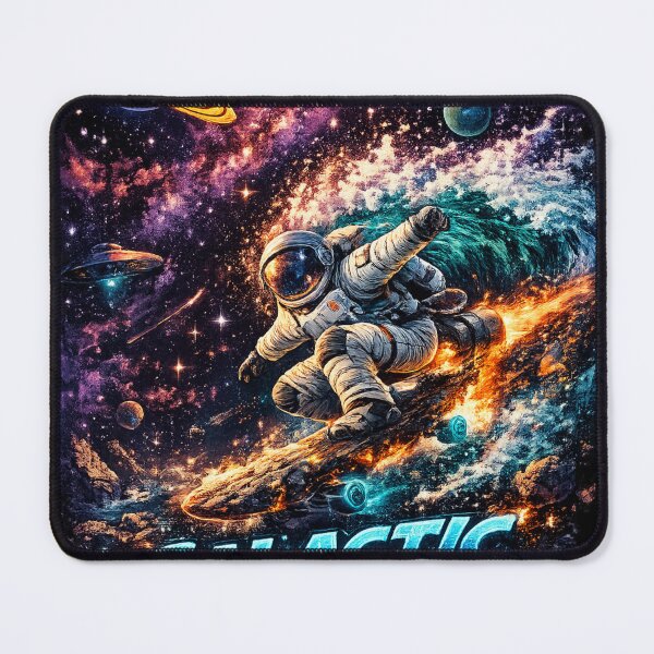 Item preview, Cosmic Wave Rider – Astronaut Surfing the Galaxy T-Shirt designed and sold by COSTO20.