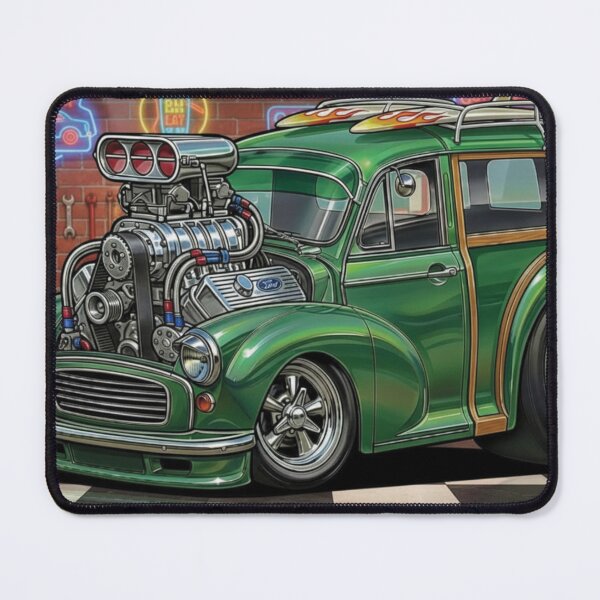 Item preview, Supercharged Woody Wagon Hot Rod – Cartoon Garage Classic designed and sold by Random Designs.