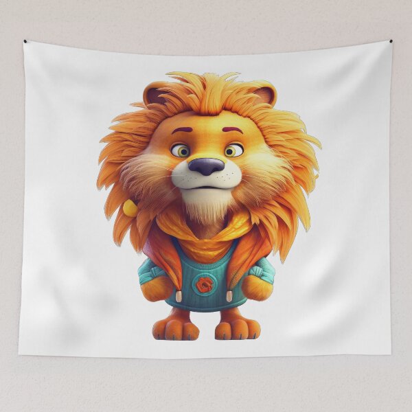 Item preview, Cute Lion in Jacket designed and sold by Sillytoe.