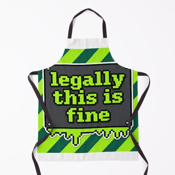 Item preview, Legally This Is Fine - Retro Pixel Meme Art designed and sold by PictorialWhimsy.