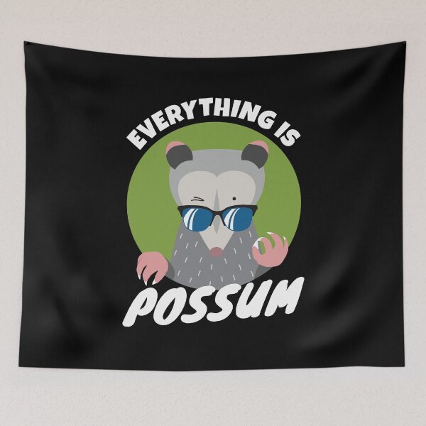 Item preview, Funny Cute Opossum - Everything is Possum designed and sold by Maria Garcia.