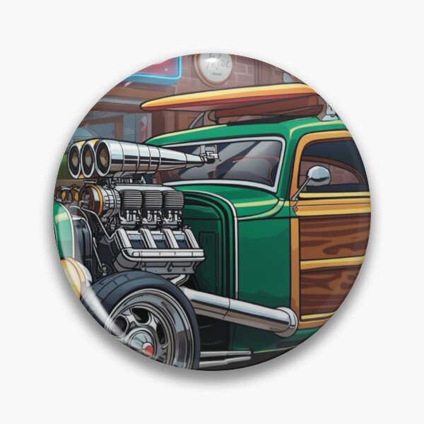 Item preview, Supercharged Woody Wagon Hot Rod – Garage Classic designed and sold by Random Designs.