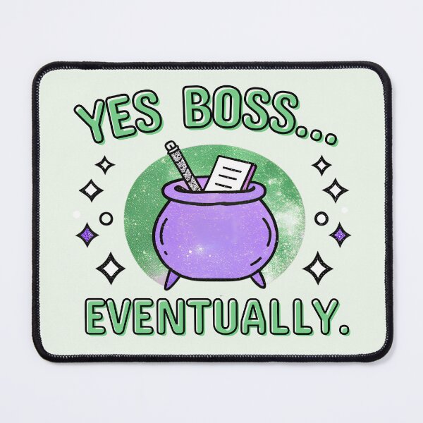 Item preview, Funny Witch Procrastination Cauldron Sticker designed and sold by PettyPotion33.