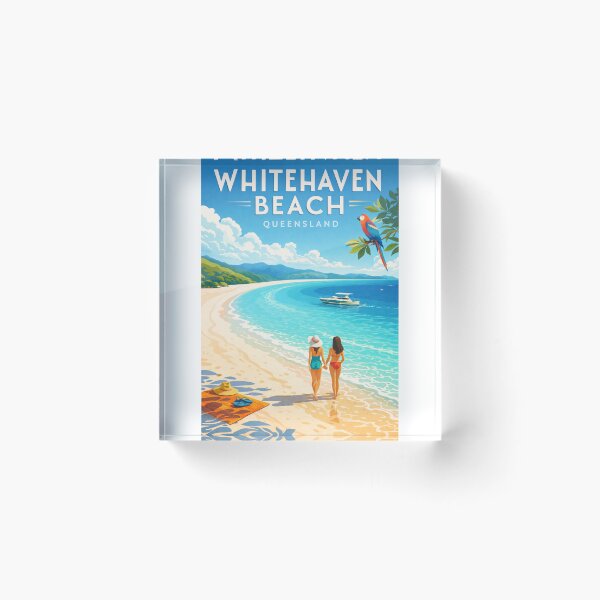 Item preview, Whitehaven Beach Whitsunday Island Queensland – Great Barrier Reef and Whitsunday Islands designed and sold by Aryabek.