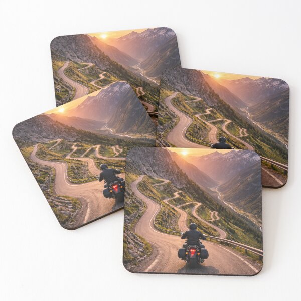 Item preview, Ride the Edge – Motorcycle on Mountain Serpentines designed and sold by Karszul.