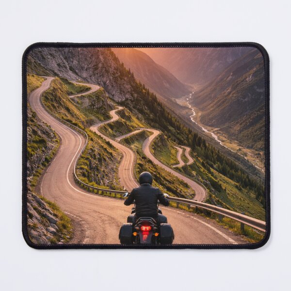 Item preview, Ride the Edge – Motorcycle on Mountain Serpentines designed and sold by Karszul.