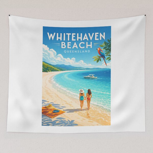 Item preview, Whitehaven Beach Whitsunday Island Queensland – Great Barrier Reef and Whitsunday Islands designed and sold by Aryabek.