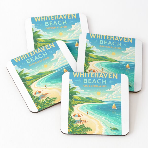 Item preview, Whitehaven Beach Whitsunday Island Queensland – Hill Inlet, Great Barrier Reef and Coral Sea designed and sold by Aryabek.