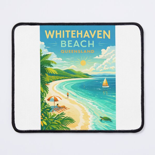 Item preview, Whitehaven Beach Whitsunday Island Queensland – Hill Inlet, Great Barrier Reef and Coral Sea designed and sold by Aryabek.