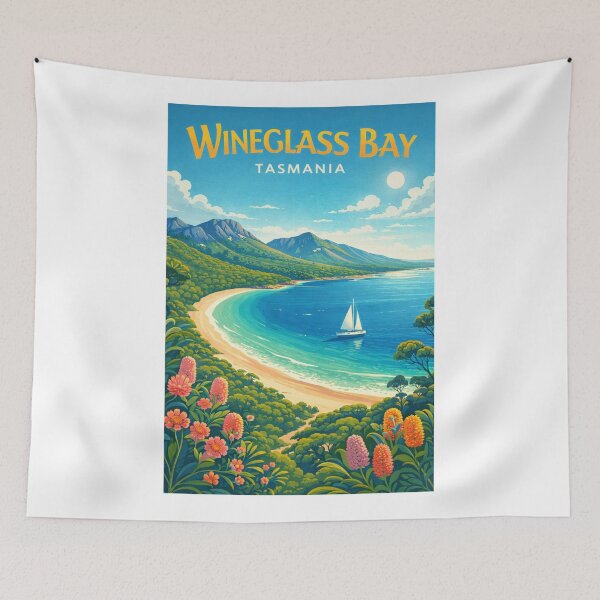 Item preview, Wineglass Bay Freycinet National Park Tasmania – Freycinet Peninsula, Coles Bay and Hazards Mountains designed and sold by Aryabek.
