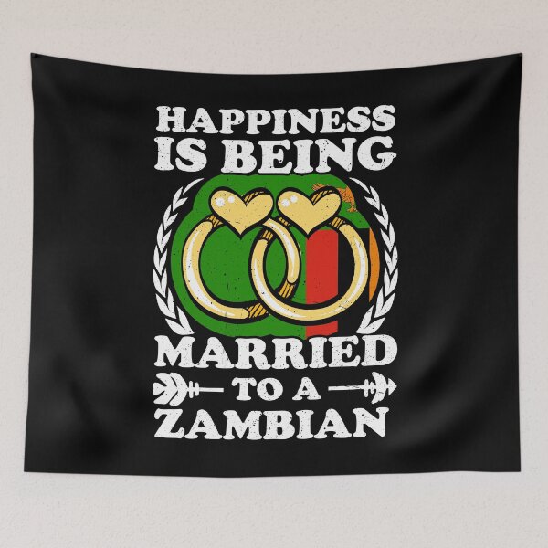 Item preview, Happiness Is Being Married To A Zambian   designed and sold by GabbyKash.