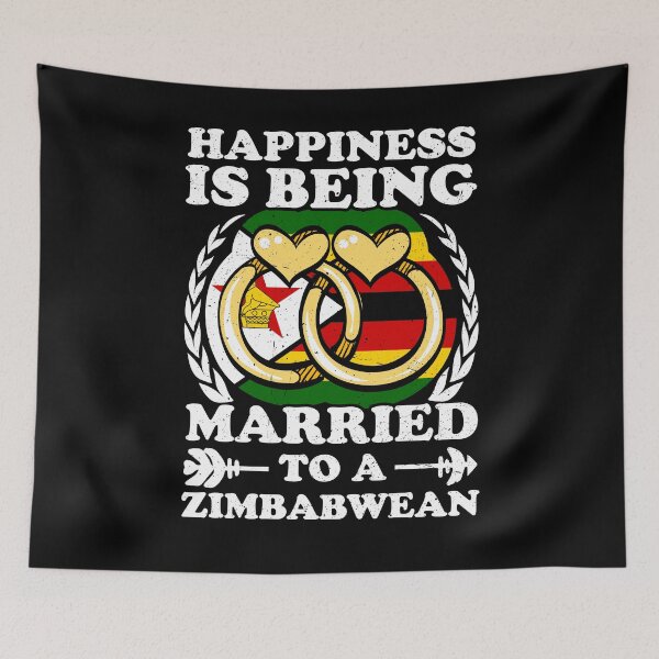 Item preview, Happiness Is Being Married To A Zimbabwean designed and sold by GabbyKash.