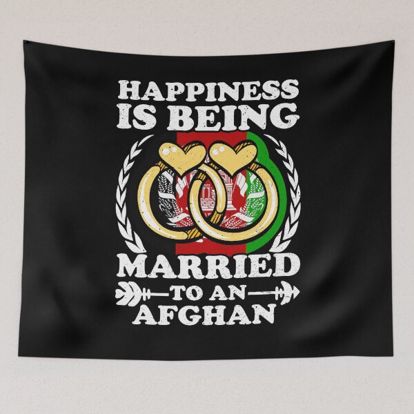 Item preview, Happiness Is Being Married To An Afghan designed and sold by GabbyKash.