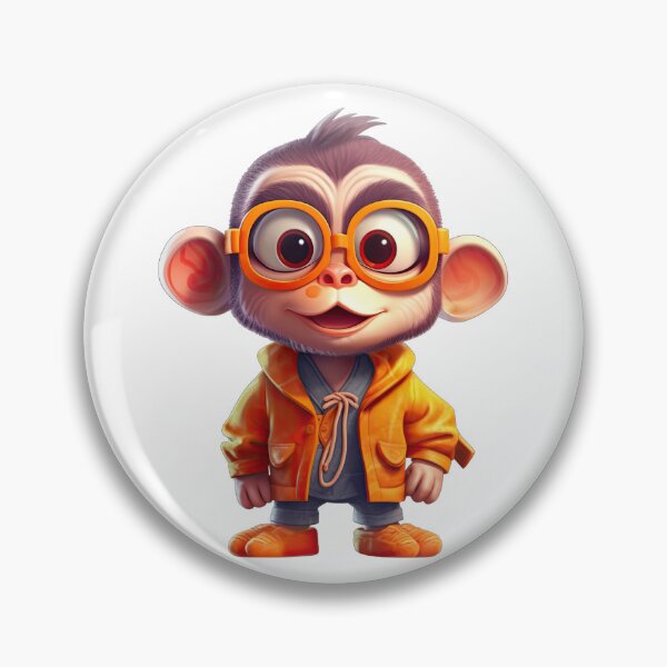 Item preview, Cartoon Monkey in Hoodie designed and sold by Sillytoe.