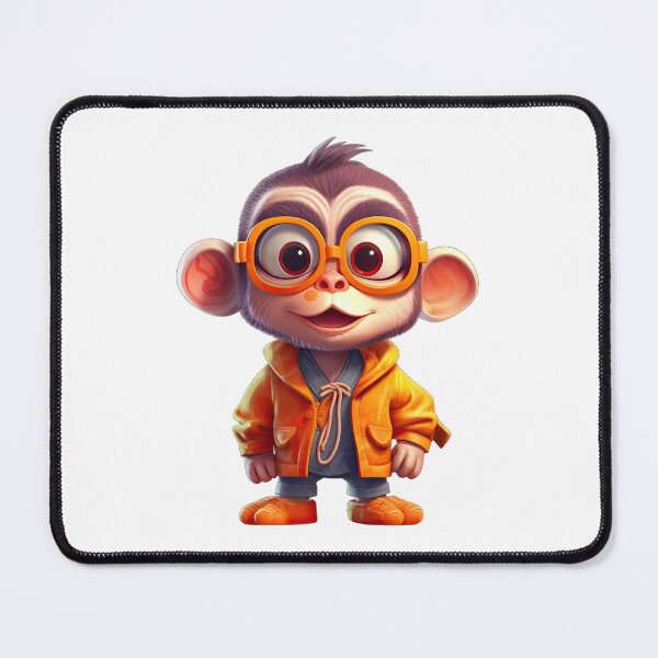 Item preview, Cartoon Monkey in Hoodie designed and sold by Sillytoe.