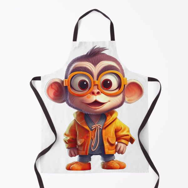 Item preview, Cartoon Monkey in Hoodie designed and sold by Sillytoe.