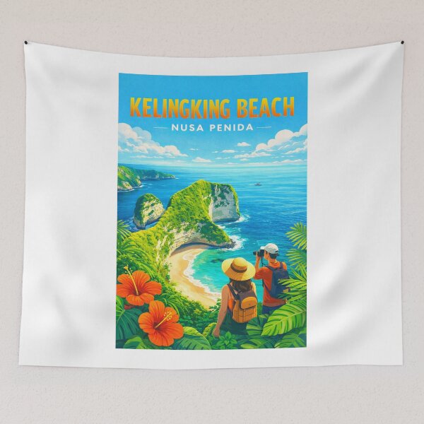 Item preview, Kelingking Beach Nusa Penida Bali Indonesia – Klungkung Regency and Indian Ocean Cliffs designed and sold by Aryabek.