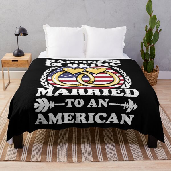 Item preview, Happiness Is Being Married To An American designed and sold by GabbyKash.