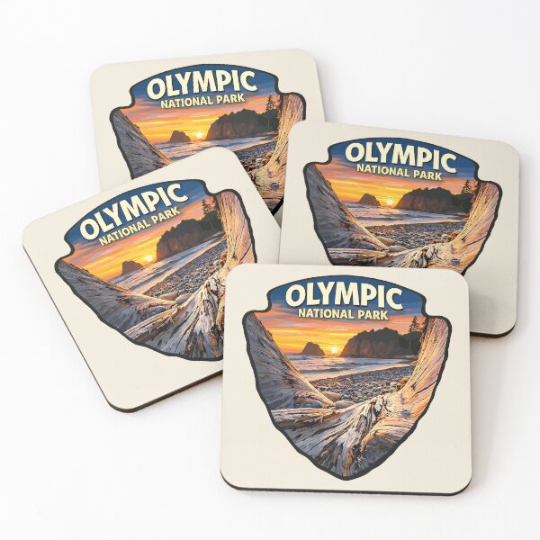 Item preview, Olympic National Park Sticker, Washington Poster designed and sold by Gideon Emmerich.