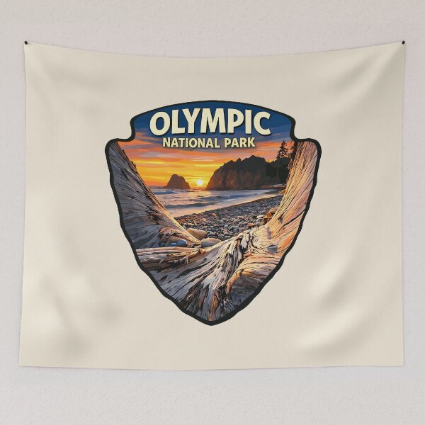 Item preview, Olympic National Park Sticker, Washington Poster designed and sold by Gideon Emmerich.