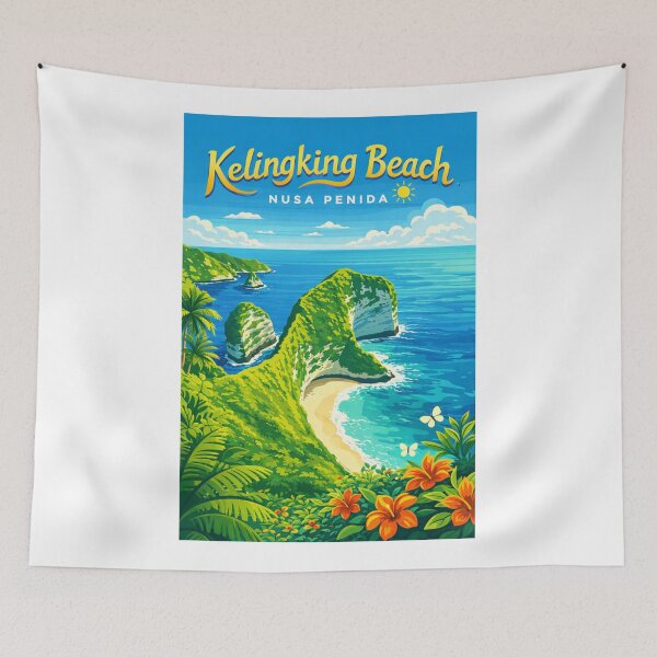 Item preview, Kelingking Beach Nusa Penida Bali Indonesia – Klungkung Regency and Indian Ocean Coastline designed and sold by Aryabek.