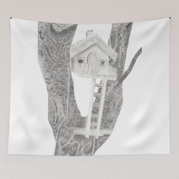 Item preview, Fairy House Forest in West Cork Drawing Postcard designed and sold by rachelmcintyreart.
