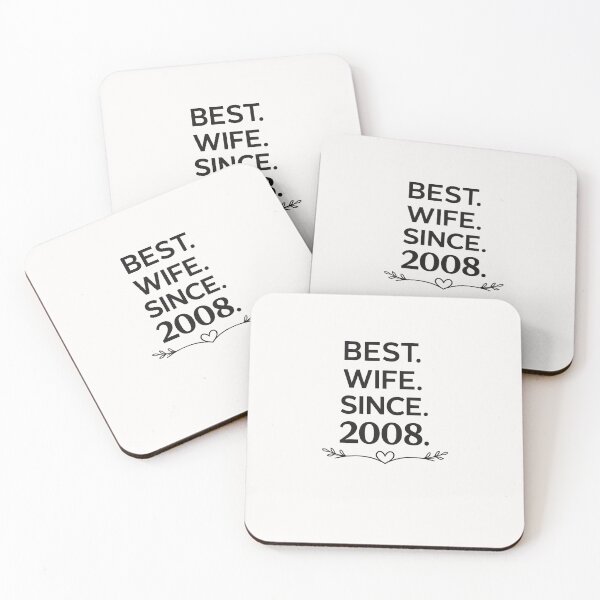 Item preview, Cute 2008 Wife 18th Wedding Anniversary Love Design designed and sold by Pawsome Quotes.
