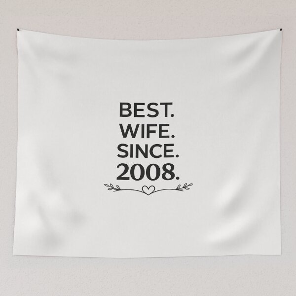 Item preview, Cute 2008 Wife 18th Wedding Anniversary Love Design designed and sold by Pawsome Quotes.