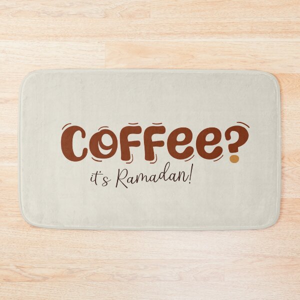 Item preview, Coffee It's Ramadan Funny Muslim Humor Bubble Typography designed and sold by Miniature Store.