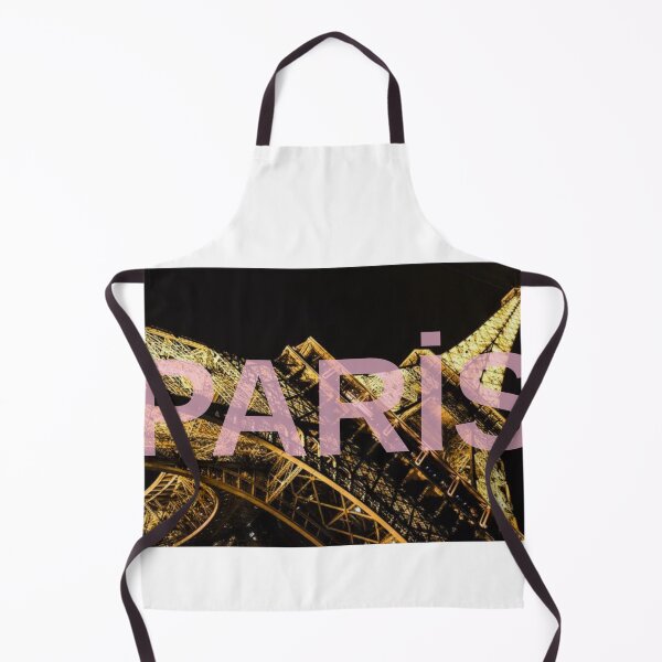 Item preview, Golden Eiffel Tower Paris Cityscape Typography Art designed and sold by Theselinara.
