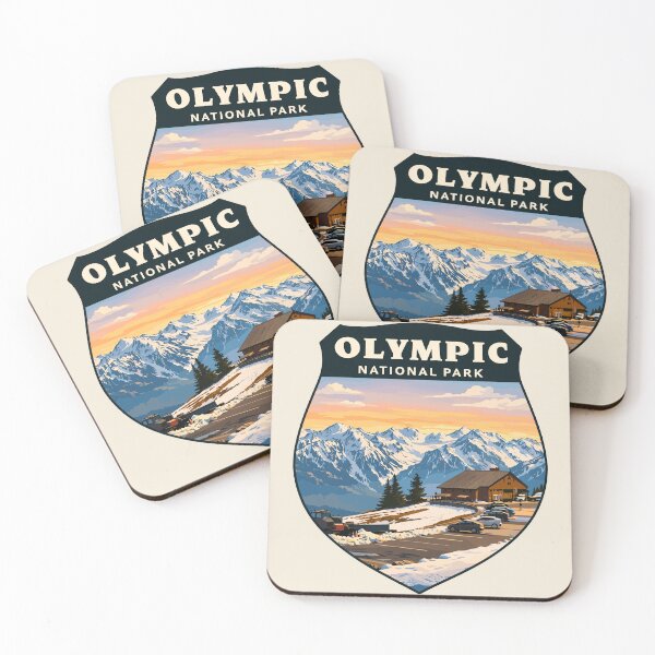 Item preview, Olympic National Park Sticker, Washington Poster designed and sold by Gideon Emmerich.