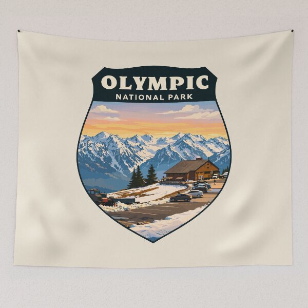 Item preview, Olympic National Park Sticker, Washington Poster designed and sold by Gideon Emmerich.