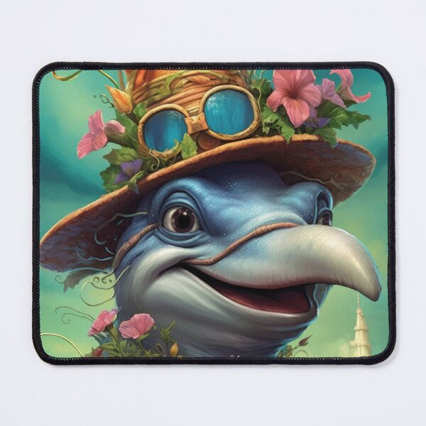 Item preview, Steampunk Dolphin Portrait designed and sold by Sillytoe.