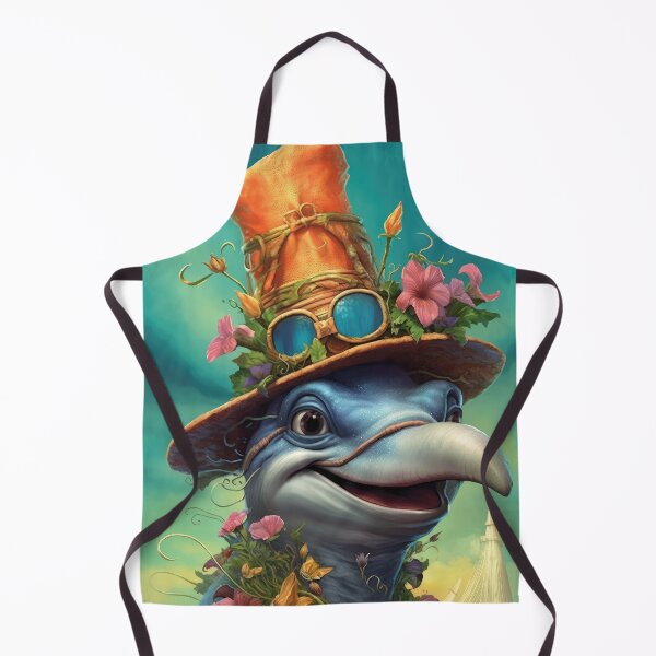 Item preview, Steampunk Dolphin Portrait designed and sold by Sillytoe.