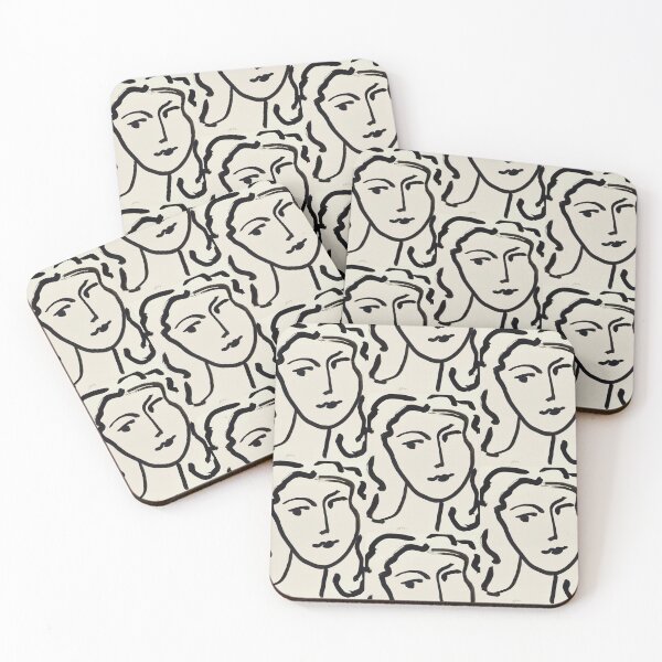 Item preview, Visage De Femme by Henri Matisse: Minimalist Fauvist Line Art Poster designed and sold by artofuniverse.
