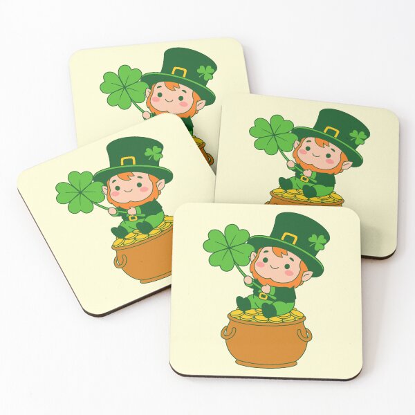 Item preview, St Patricks Day Cute Baby Leprechaun Pot Gold designed and sold by Imaginationbeyond.