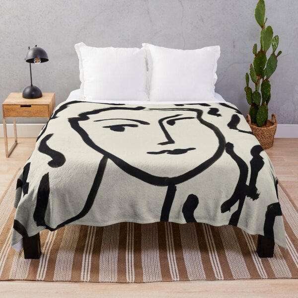 Item preview, Visage De Femme by Henri Matisse: Minimalist Fauvist Line Art Poster designed and sold by artofuniverse.